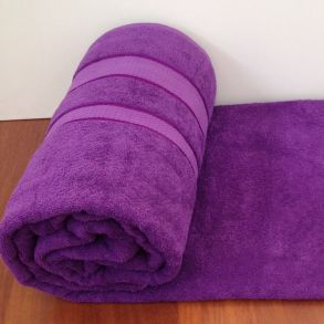 Фиолетовая 200х220 см 400 г/м2 махровая простынь