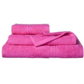 Розовое 100х150 см 430 г/м2 однотонное полотенце